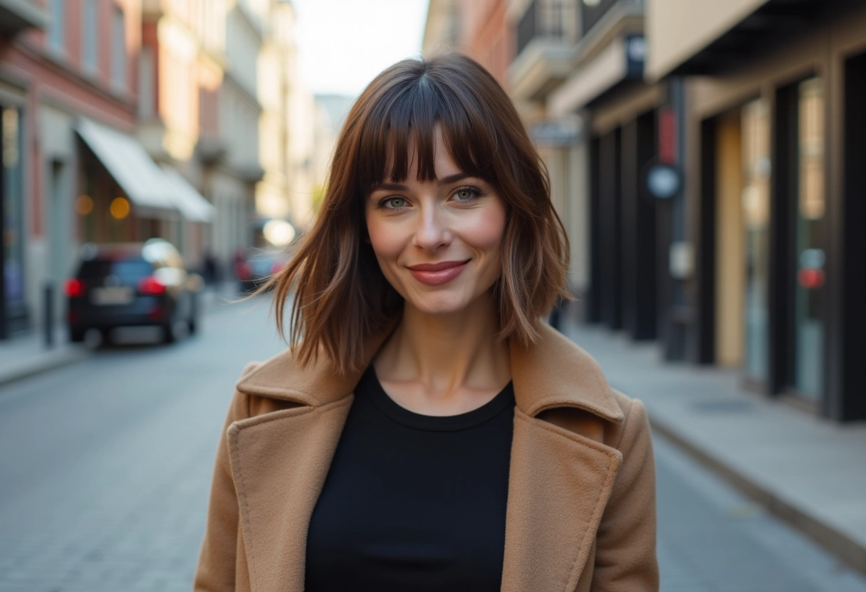 coupe carrée longue avec frange : idées stylées pour sublimer votre look - coiffure femme