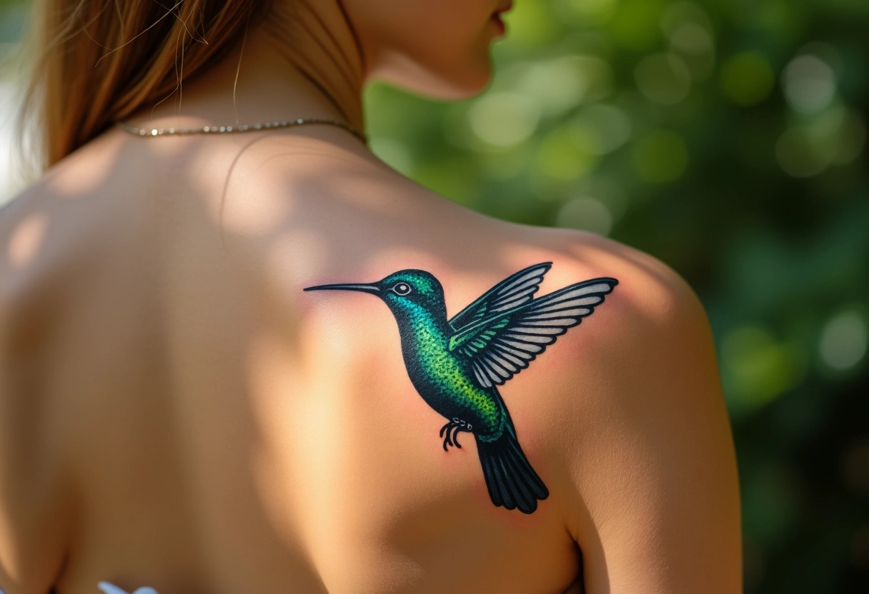 tatouage colibri